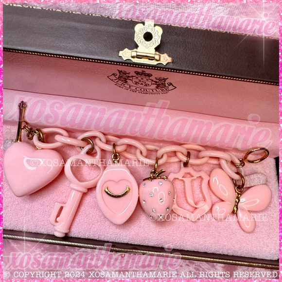 Juicy Couture Pink Vintage Charm Bracelet - Picture 9 of 16